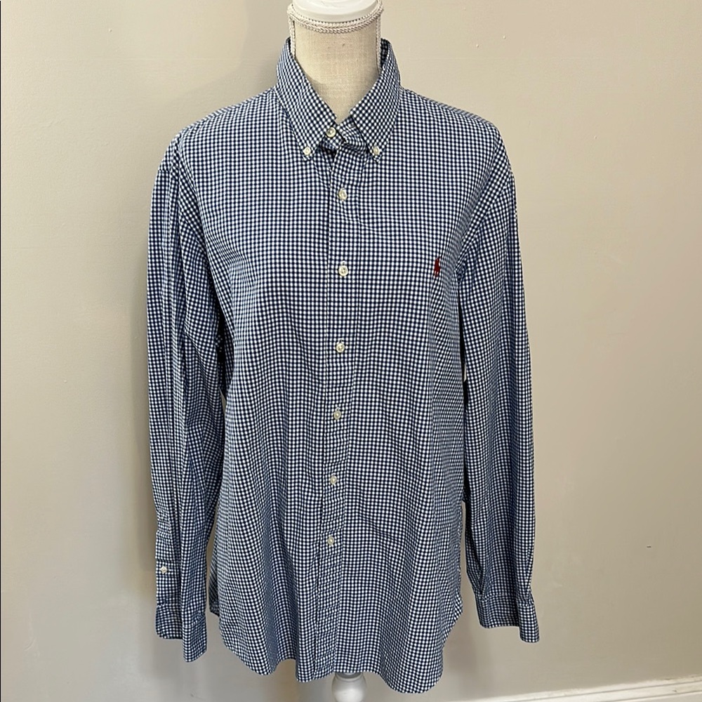 Ralph Lauren Navy‎ Gingham Button Down Shirt